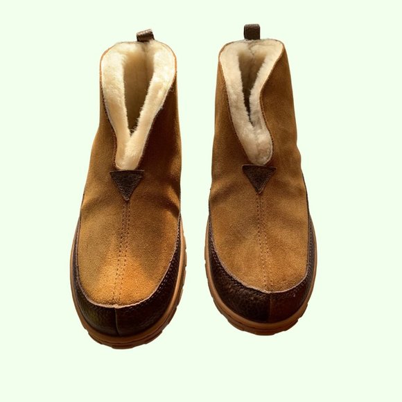 Eddie Bauer Men\'s Shearling Boot Slippers - Size M 8/ W 10 - NEW - Never Used main image 9